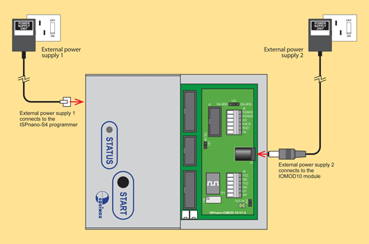 Powering IOMOD10F